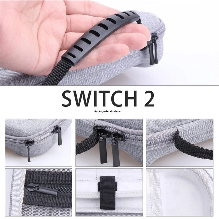 For Nintendo Switch 2 Carrying Case Handheld Game Console Storage Bag EVA Fabric Shockproof Organizer - 5