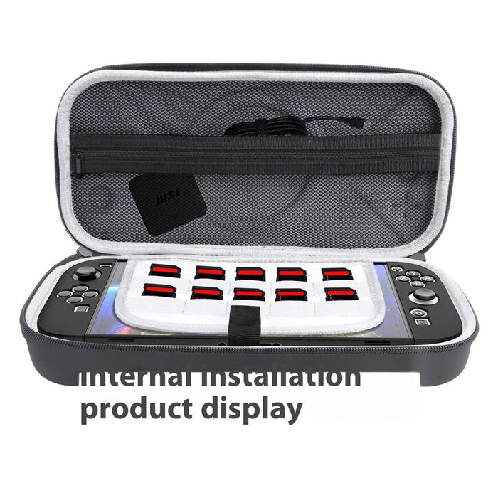 For Nintendo Switch 2 Carrying Case Storage Bag Handheld Leather Texture Game Accessories Organizer Box - 3
