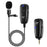 UHF 50m Wireless Lavalier Lapel Microphone Interview Voice Recording Mic System for iPhone Android DSLR Camera - 1