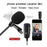 UHF 50m Wireless Lavalier Lapel Microphone Interview Voice Recording Mic System for iPhone Android DSLR Camera - 2