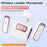 SX88 Type C Interface Wireless Lavalier Microphone Clip On Noise Reduction Mic with Charging Case - White+Pink - 2