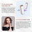 SX88 iP Interface Wireless Lavalier Microphone Clip On Noise Reduction Mic with Charging Case - White+Pink - 3