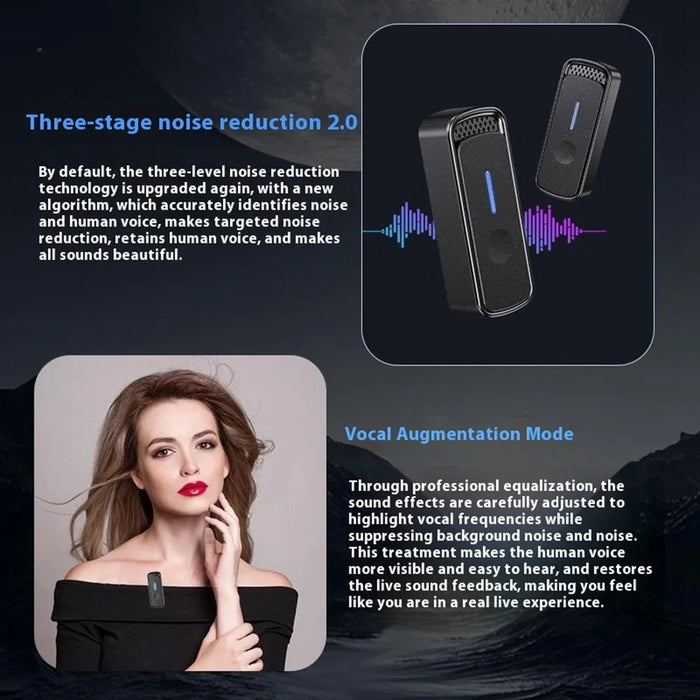 SX88 iP Interface Real Time Monitoring Wireless Lavalier Microphone Noise Reduction Mic for Live Streaming - 7