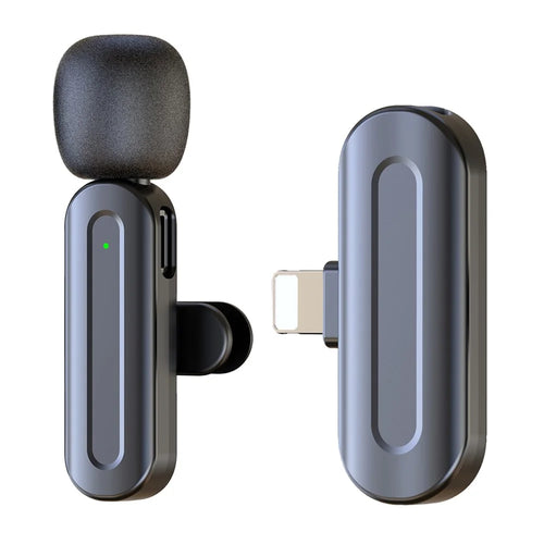 SX25 iP Interface Lavalier Microphone Noise Reduction Clip On Wireless Mic for Live Streaming - 1