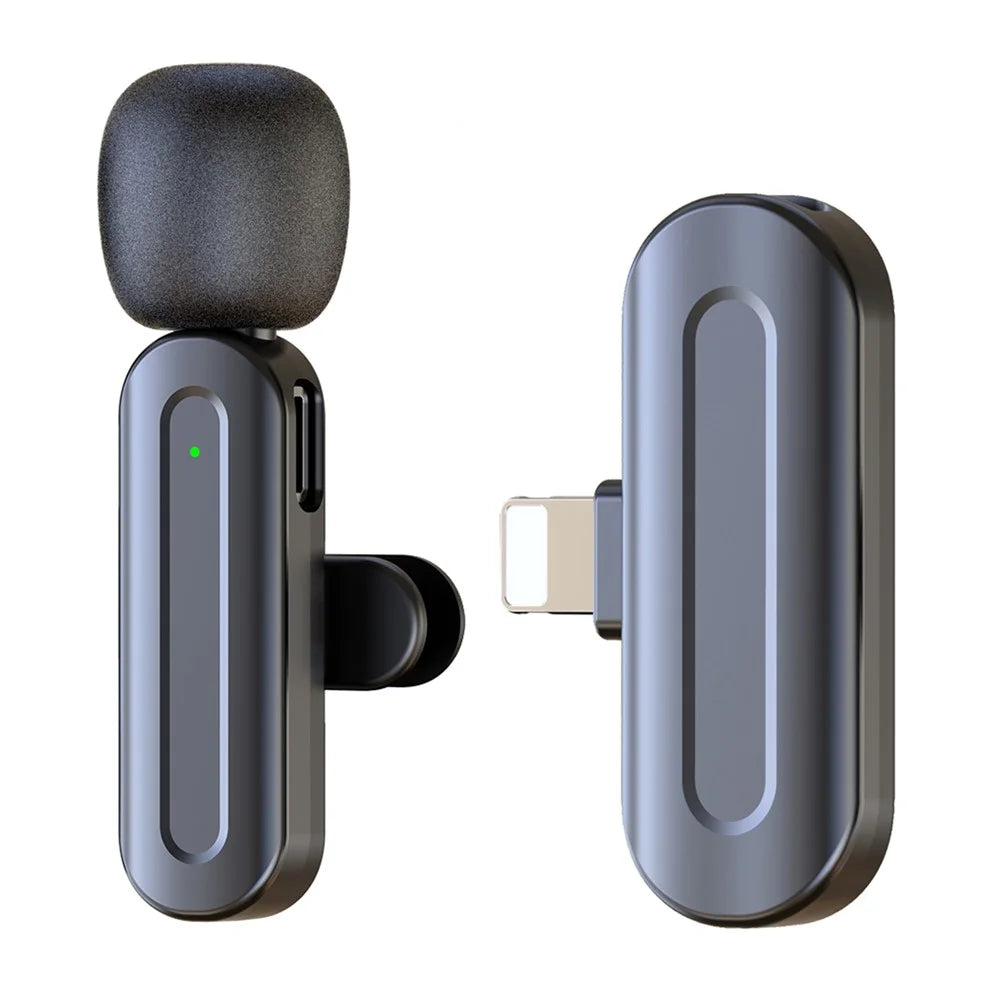 SX25 iP Interface Lavalier Microphone Noise Reduction Clip On Wireless Mic for Live Streaming - 1