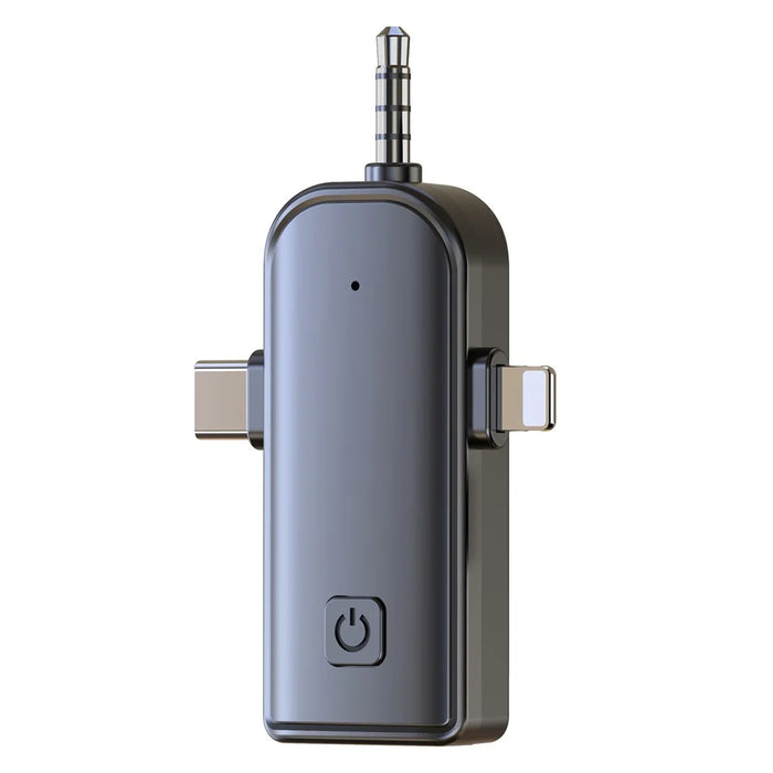 SX26 iP  /  Type C  /  3.5mm 3 In 1 Noise Reduction Wireless Lavalier Microphone for Live Streaming, 2 Mic + 1 Receiver - 3