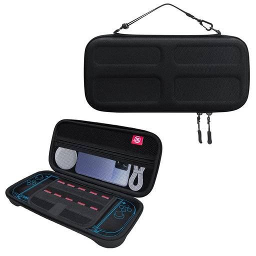 JYS JYS-NS2282 For Nintendo Switch 2 Game Console Portable Carrying Case Game Cards Storage EVA Zipper Bag - 1
