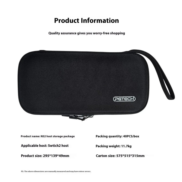 PGTECH GP-373 For Nintendo Switch 2 Console Carrying Case Zipper Protective Bag with Game Card Storage Interlayer - 7