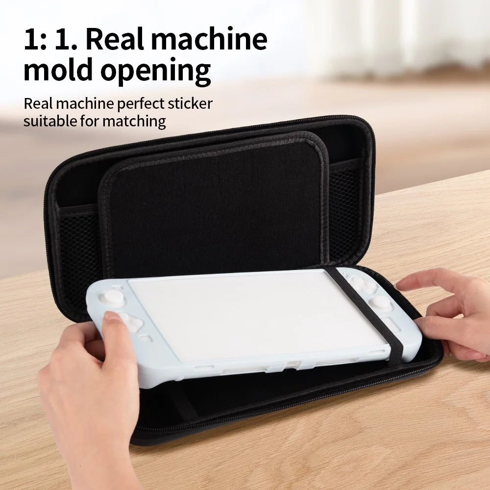 For Nintendo Switch 2 Storage Case Carbon Fiber Portable Carrying Bag with Detachable Handle - 6
