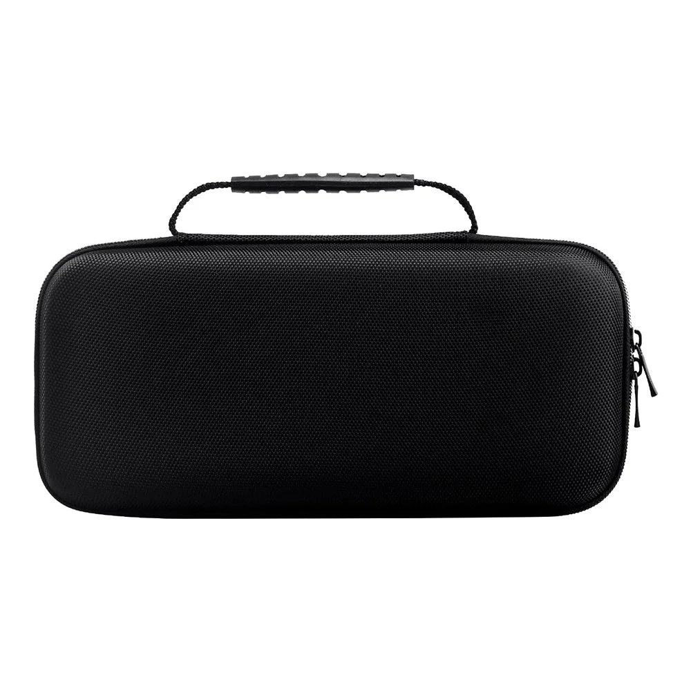 For Nintendo Switch 2 Storage Bag Portable EVA Carrying Case with Silicone Cable Tie - Red + White Zipper - 2