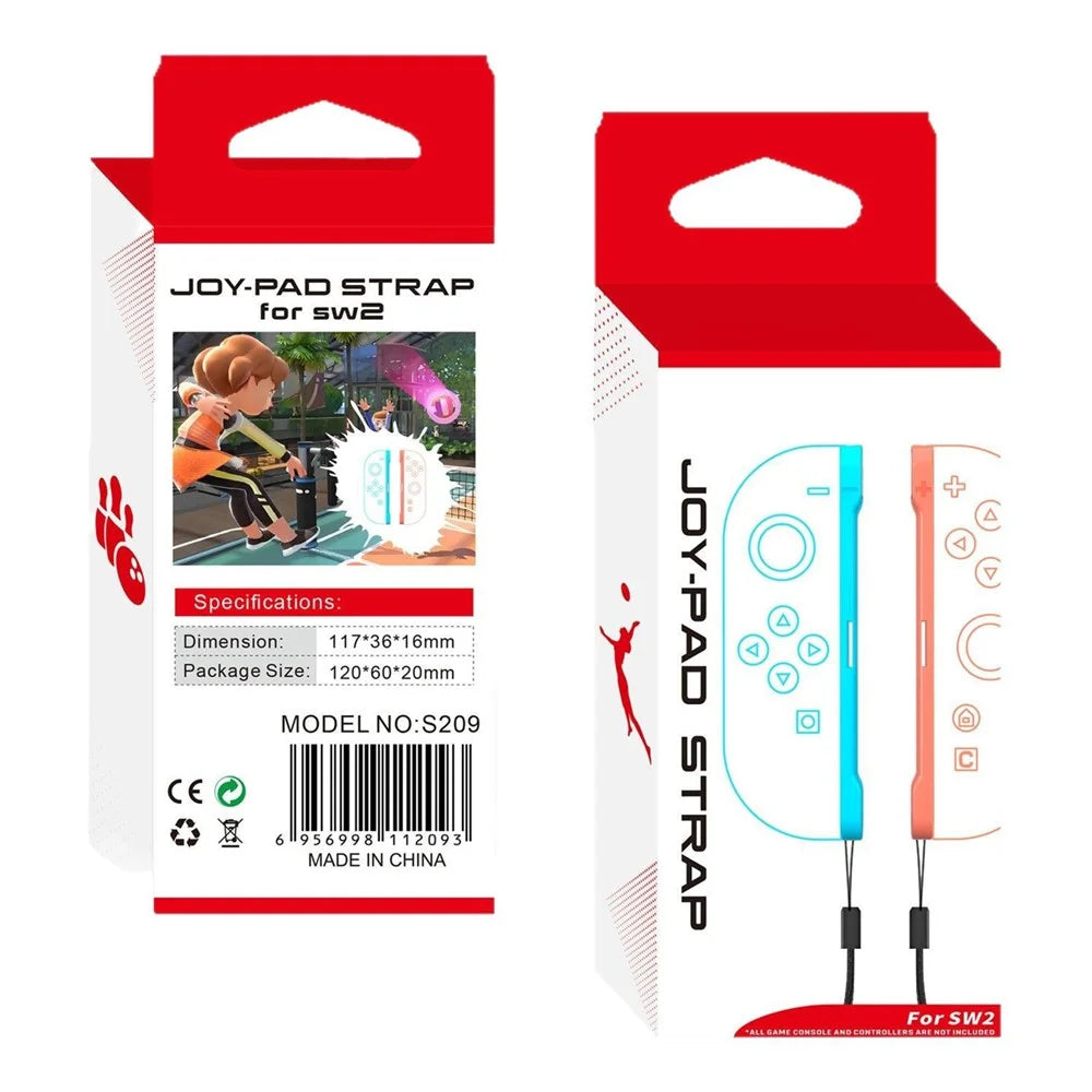 1 Pair For Nintendo Switch 2 Game Controller Hand Strap Joy-Con Handle Rubber TPE Anti Drop Wrist Band Lanyard - 6