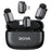 BOYA mini Mfi Certified 2Pcs Wireless Lavalier Microphone AI Noise Reduction Mic with Lightning + USB-C Receiver - Black - 1