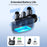 BOYA mini Mfi Certified 2Pcs Wireless Lavalier Microphone AI Noise Reduction Mic with Lightning + USB-C Receiver - Black - 2