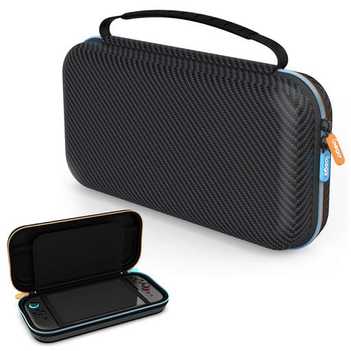 IPEGA PG-SW2005A For Nintendo Switch 2 Carrying Case Carbon Fiber Texture Hard Shell Storage Bag - 1