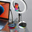RGB Light Microphone 3 USB Ports Hub Plug and Play Noise Cancelling Desktop Mic - Black - 4