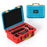 STARTRC GAMES For Nintendo Switch 2 Storage Case ABS Waterproof Portable Carrying Box with Shoulder Strap - Orange  /  Blue - 2