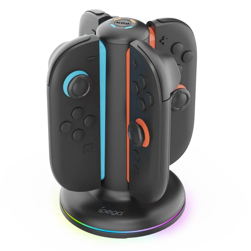 IPEGA PG-SW2052 For Nintendo Switch 2 Joypad Controller 4-Slot Charging Dock with Ambient Light - 1