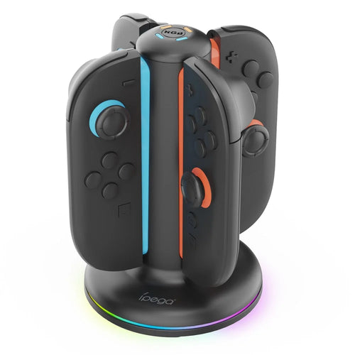 IPEGA PG-SW2052 For Nintendo Switch 2 Joypad Controller 4-Slot Charging Dock with Ambient Light - 1