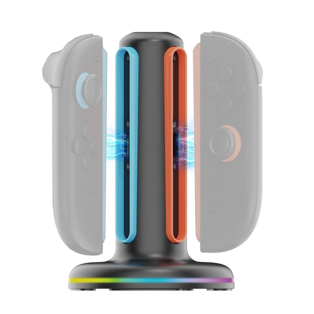 IPEGA PG-SW2052 For Nintendo Switch 2 Joypad Controller 4-Slot Charging Dock with Ambient Light - 4