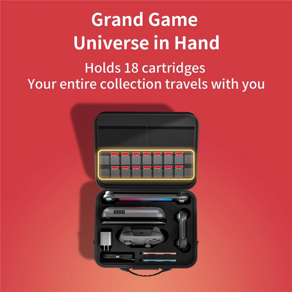 STARTRC GAMES For Nintendo Switch 2 Storage Case Multi-Functional Travel Carrying Bag with Shoulder Strap - Black - 4