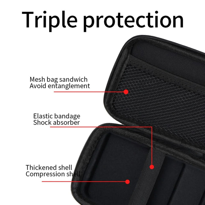 ANBERNIC For ANBERNIC RG35XX Pro Handheld Game Console Carrying Case PU Leather Storage Bag - 3