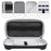 For Nintendo Switch 2 Console Storage Case EVA Leather Bag with Controller Protective Cover - Black + Blue / Red - 6