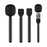 XWJ70 Handheld Microphone Boom Professional Interview Recording Mic Stick for Wireless Lavalier Mics - Black - 1