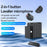 YESIDO KR19 2 in 1 Button Clip-On Microphone 100m Range Wireless Lavalier Mic Set - 2