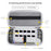 For Nintendo Switch 2 EVA + Snowflake Fabric Storage Case with Controller Protective Cover - Grey+White - 2