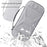 For Nintendo Switch 2 EVA + Snowflake Fabric Storage Case with Controller Protective Cover - Grey+White - 4
