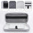 For Nintendo Switch 2 EVA + Snowflake Fabric Storage Case with Controller Protective Cover - Grey+White - 7