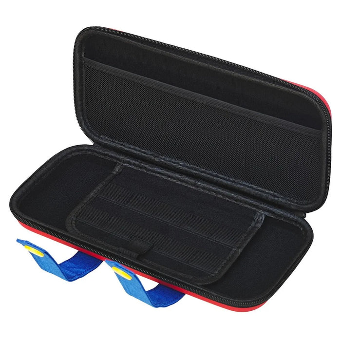 For Nintendo Switch 2 Portable Carrying Bag Cable Management Silicone Tie Joystick Caps Set - Red - 3