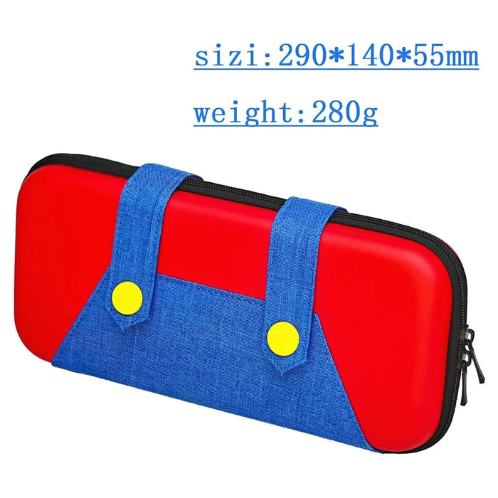 For Nintendo Switch 2 Portable Carrying Bag Cable Management Silicone Tie Joystick Caps Set - Red - 5