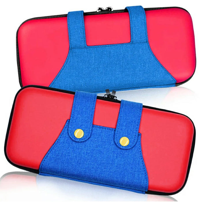 For Nintendo Switch 2 Storage Bag TPU Controller Cover Tempered Glass Screen Protector Set - Red - 5