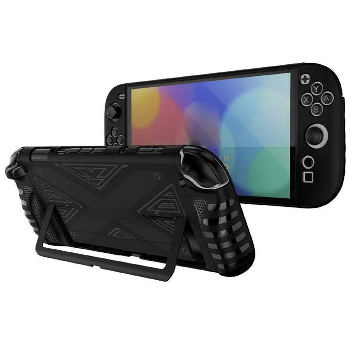 For Nintendo Switch 2 Accessory Kit Protective Shell Storage Bag Screen Protector Joystick Caps Set - Black - 4