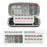 For Nintendo Switch 2 Console Storage Case Honeycomb EVA Carrying Bag with Game Card Compartment - White - 7