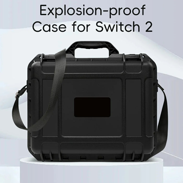 For Nintendo Switch 2 Protective Hard Shell Carrying Case Shock Absorbing Portable Game Console Storage Box - 3