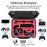 For Nintendo Switch 2 Protective Hard Shell Carrying Case Shock Absorbing Portable Game Console Storage Box - 4