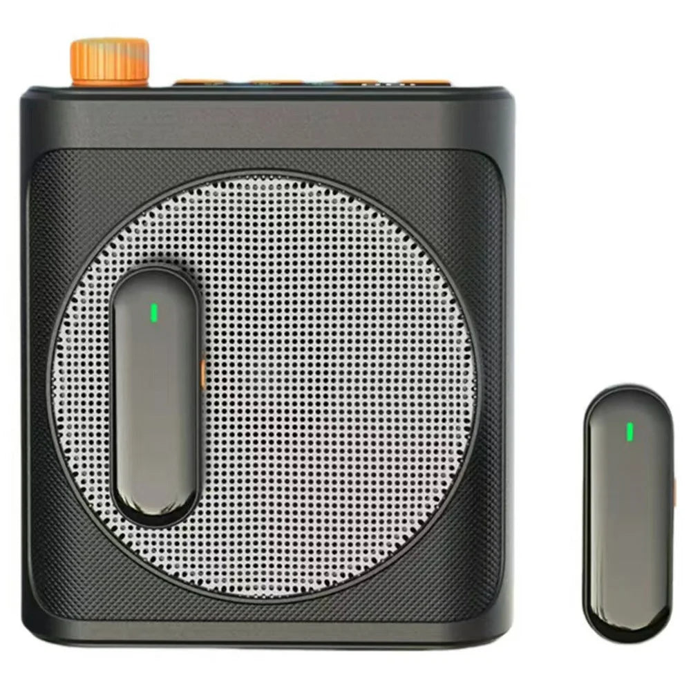 M29 Magnetic Wireless Clip-on Dual Microphone Portable Sound Amplifier for Teaching / Conferences / Performances - Black - 1