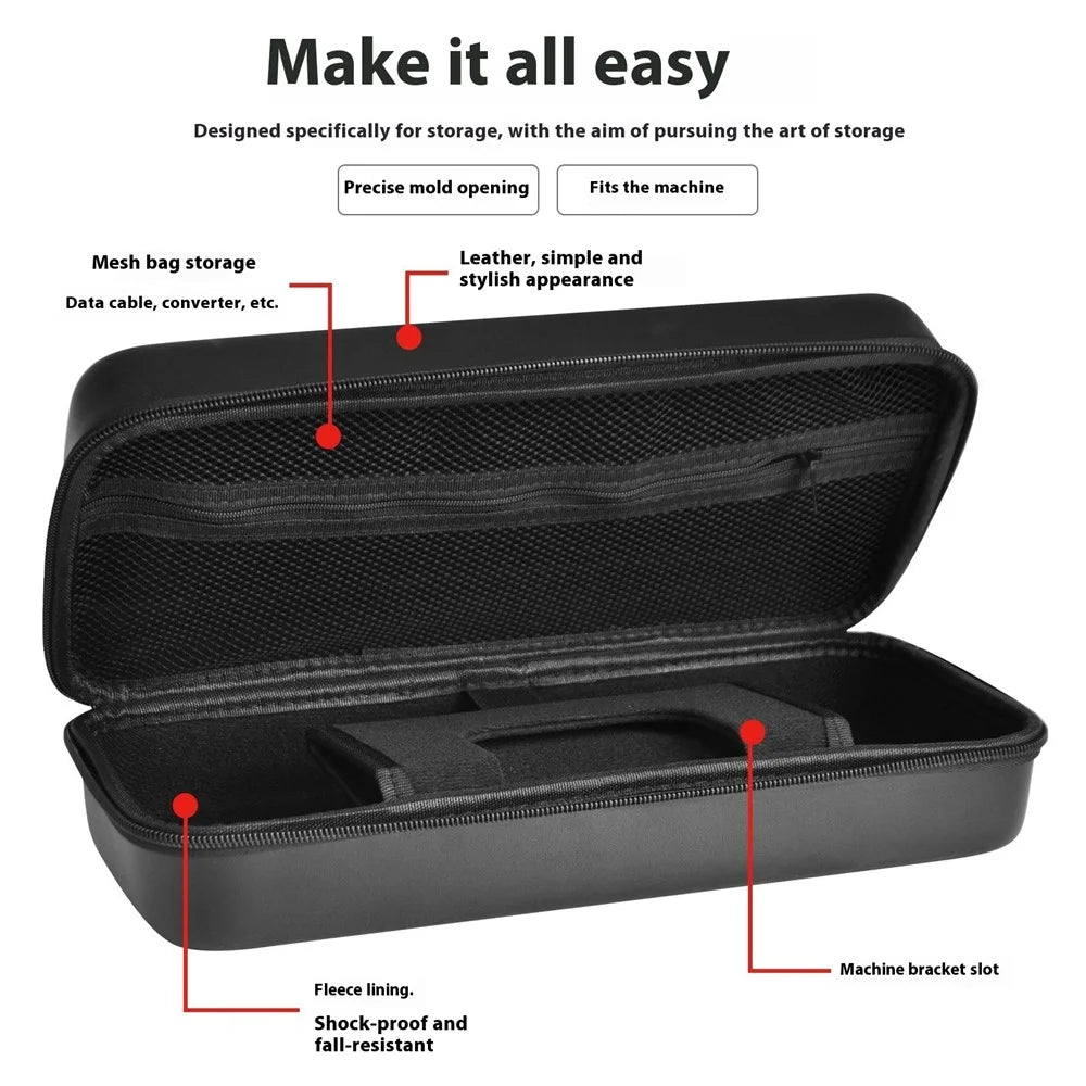For MSI Claw A8 BZ2EM with Ryzen Z2 Extreme Gaming Console Storage Bag Hard EVA Carrying Case - 3