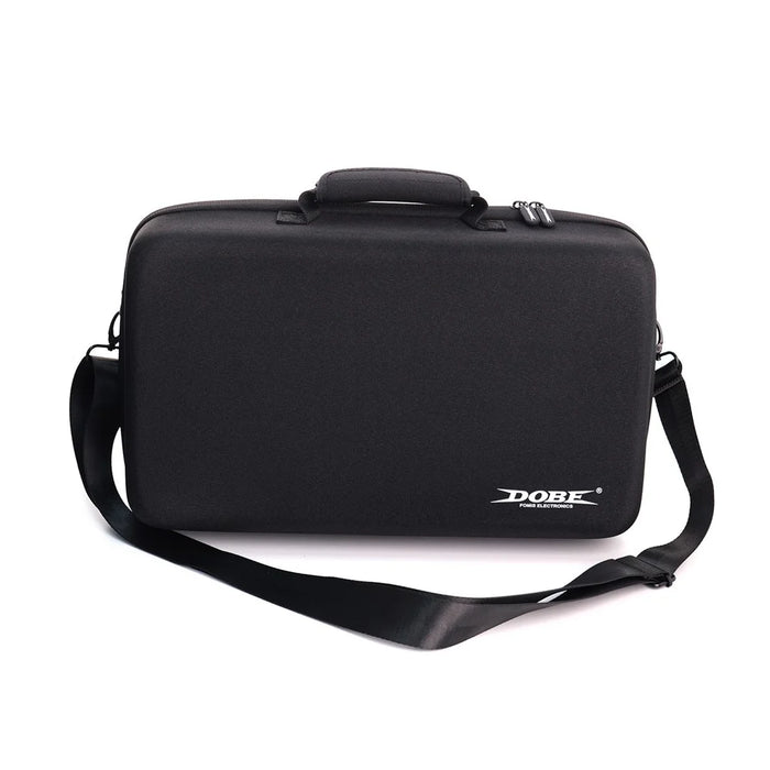 DOBE TP5-5511 Game Console Carrying Case for Sony PlayStation 5 Pro / 5 Slim EVA Hard Shell Protective Storage Bag with Zipper - Black - 2
