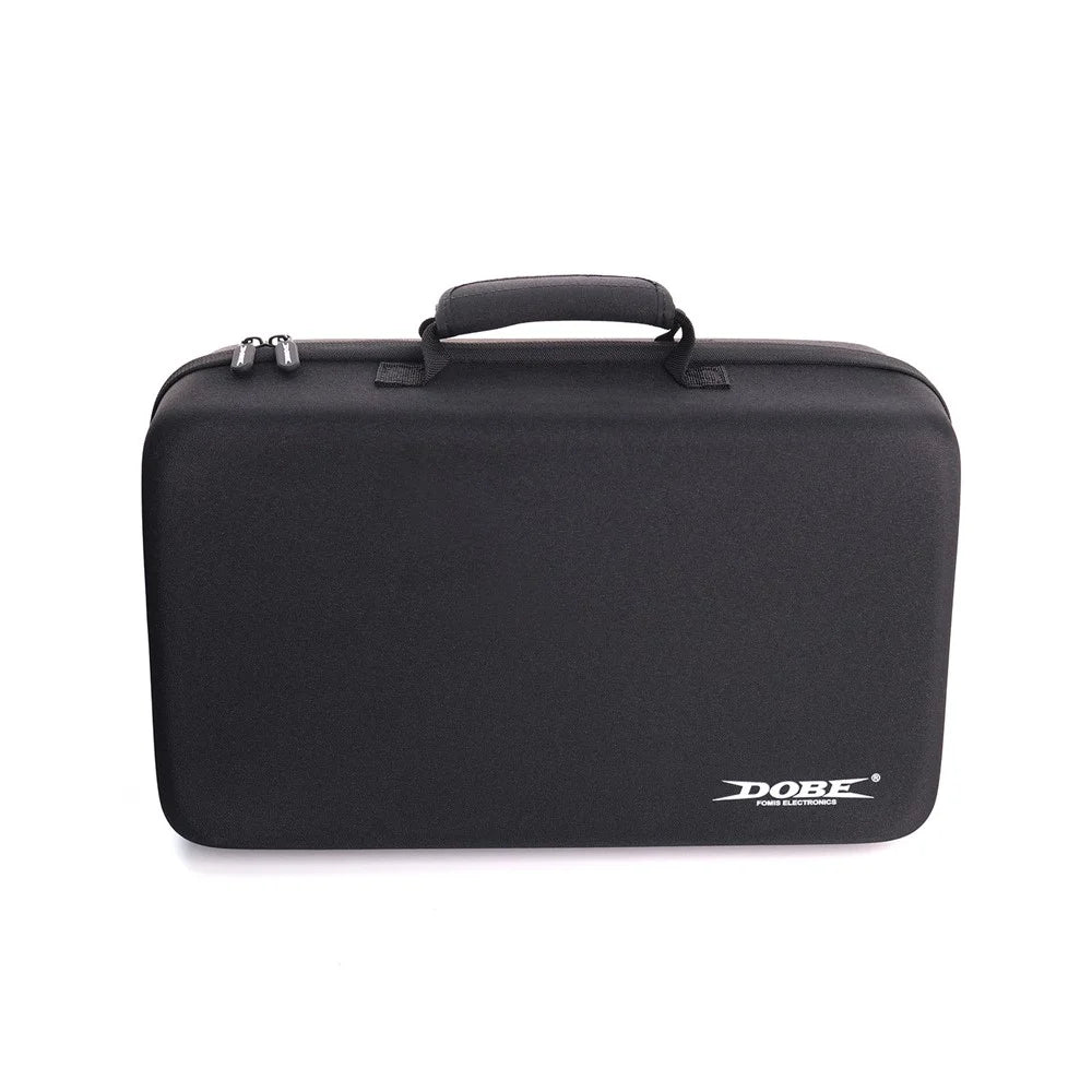 DOBE TP5-5511 Game Console Carrying Case for Sony PlayStation 5 Pro / 5 Slim EVA Hard Shell Protective Storage Bag with Zipper - Black - 3
