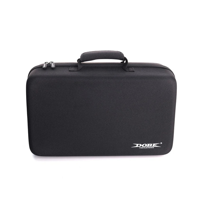 DOBE TP5-5511 Game Console Carrying Case for Sony PlayStation 5 Pro / 5 Slim EVA Hard Shell Protective Storage Bag with Zipper - Black - 3