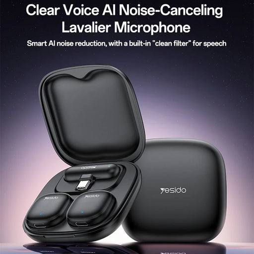 YESIDO KR20 iP Plug High Fidelity Audio Wireless Lapel Mic AI Noise Cancelling Lavalier Microphone - 2