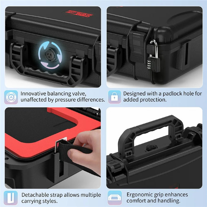 STARTRC GAMES Portable Waterproof Case for Nintendo Switch 2 Portable Hard Shell Game Console Storage Box - 7