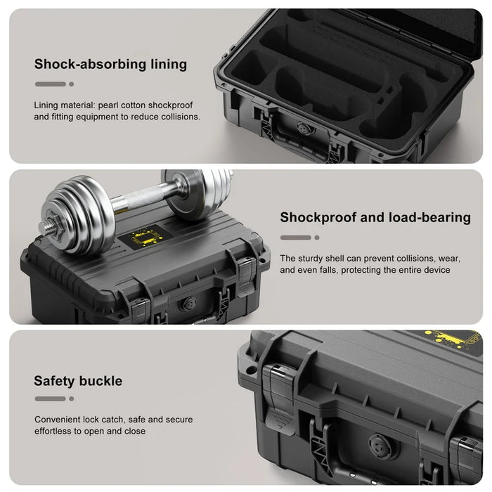 Waterproof Case for Nintendo Switch 2 ABS Hard Shell Protective Storage Box Full Set Accessories Organizer with Portable Handle - 4