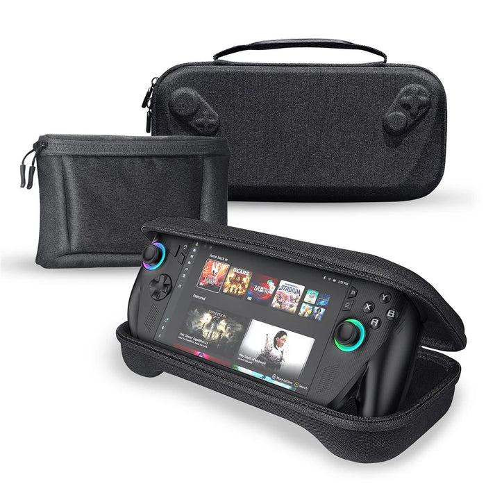 JYS-X158 For Asus ROG Xbox Ally X (2025) / Ally (2025) Handheld Console Storage Bag Waterproof Shockproof Protective Case with Detachable Accessory Pouch - 3