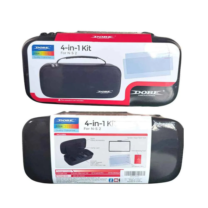 DOBE FOMIS ELECTRONICS TNS-51109 4 in 1 Protection Set for Nintendo Switch 2 Carrying Case with 2Pcs Screen Protector, Installation Tool - 6