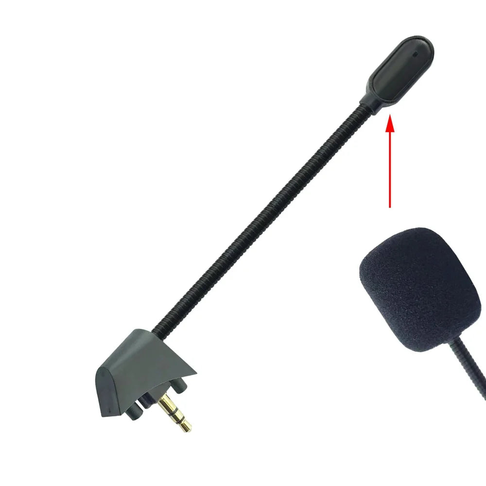 Replacement Noise-Canceling Boom Microphone for Siberia T20 Gaming Headset, Detachable Mic Headphones Accessory - Black - 5