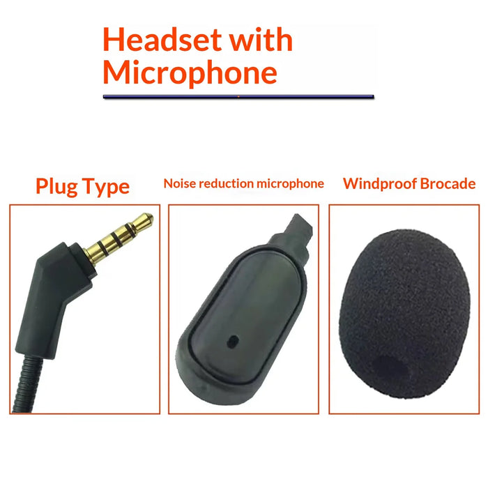 Replacement Noise-Canceling Boom Microphone for ASUS ROG Theta 7.1 Gaming Headset Detachable Mic Arm Accessory - Black - 5